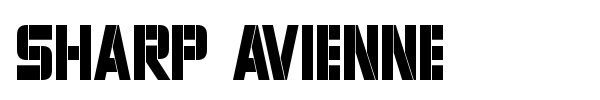 Sharp Avienne font preview